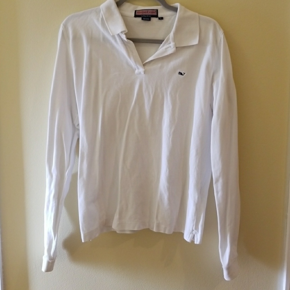 Vineyard Vines White Knit Longsleeve